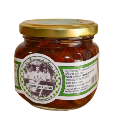 Zongedroogde tomaten in olijfolie en kruiden – La Pericana de Muro